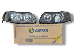 Farol Gol Saveiro Parati G3 Máscara Negra Foco Duplo Arteb