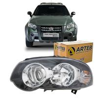 Farol H1 h7 Weekend Adventure Molduras Central Do Bloco Eliptico Metalizadas Lado Esquerdo Strada