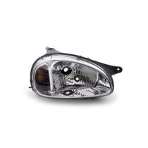 Farol H4 Carcaca Cinza Moldura Metalizada Gm Chevrolet Corsa 2000 a 2010 Lado Direito Farol H4 Carcaca Cinza Moldura Metalizada Gm Chevrolet Corsa 2000 a 2010 Lado Direito
