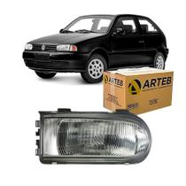 Farol h4 mascara cinza gol g2 lado direito arteb 160200