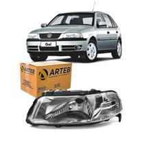 Farol H4 Sem Defletor G3 Cromado Lado Direito Arteb Gol parati saveiro 160404 Farol H4 Sem Defletor G3 Cromado Lado Direito Arteb Gol parati saveiro 160404