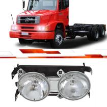 Farol Halogeno Compativel MB Com Suporte Aço 2000 Em Diante Lado Esquerdo