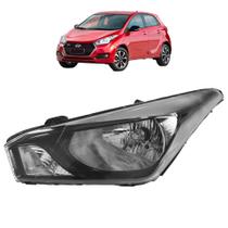 Farol HB20 HB20S 2012 2013 2014 2015 a 2018 Máscara Negra