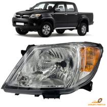 Farol Hilux Pick Up 2005 06 07 2008 Cromado Pisca Âmbar Farol Hilux Pick Up 2005 06 07 2008 Cromado Pisca Âmbar