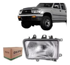 Farol hilux srv 02/04 sw4 92/95 le depo vidro Farol hilux srv 02/04 sw4 92/95 le depo vidro