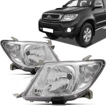 Farol Hilux Srv 2009 2010 2011 Cromado lado direito
