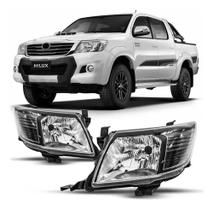 Farol hilux srv 2012/13 mascara negra par Farol hilux srv 2012/13 mascara negra par