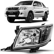 Farol Hilux Srv 2012 2013 2014 2015 Mascara Negra