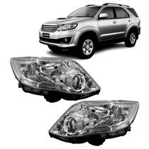 Farol Hilux Sw4 2012 2013 2014 2015 Foco Duplo Cromado Farol Hilux Sw4 2012 2013 2014 2015 Foco Duplo Cromado