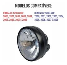 Farol Honda Cg 150 Sport Aro Cromado