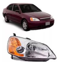 Farol Honda Civic 2001 2002 2003 2004 Pisca Ambar Ld Direito