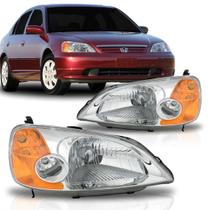 Farol Honda Civic 2001 Á 2003 Pisca Ambar