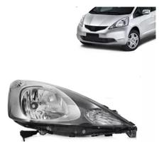 Farol Honda Fit 2009 2010 2011 2012 Mascara Negra Ld