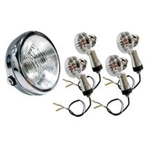 Farol Intruder 125 + Pisca 4 Peças Farol Intruder 125 + Pisca 4 Peças