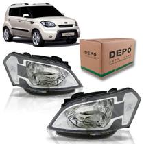 Farol Kia Soul 2009 A 2012 Cromado