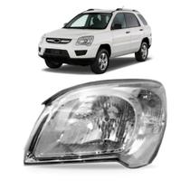 Farol Kia Sportage 2009 2010 2011 Com Pisca Cristal Farol Kia Sportage 2009 2010 2011 Com Pisca Cristal