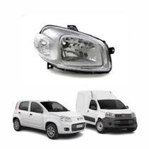 Farol Lado Direito Fiat Uno Fiorino Evo Vivace 2010/2015 Cromado Farol Lado Direito Fiat Uno Fiorino Evo Vivace 2010/2015 Cromado