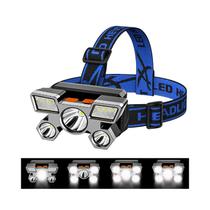 Farol Lâmpada frontal LED recarregável ajustável a 90 Waterpro