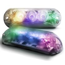 Farol Lâmpada Luz Led Para Caixas Automotivas Paredão Controladas Por Central AJK Sound Colorido Com Efeitos De Luz 9W Endereçável De Iluminação RGB