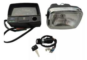 Farol + Lâmpada + Painel + Chave Mobilete/baikelete 4 Tempos