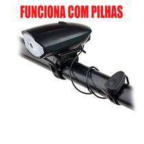 Farol Lanterna Bike Led Recarregável Usb C/ Buzina 140db