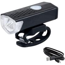 Farol Lanterna Bike Led Usb Recarregável Prova D'água 300 Lumens Farol Lanterna Bike Led Usb Recarregável Prova D'água 300 Lumens