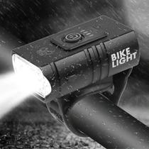 Farol Lanterna Bike Recarregável BikeLight Display Prova D Água