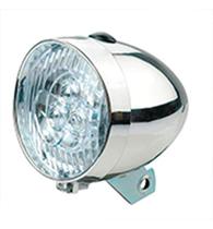 Farol Lanterna Bike Retrô Redondo Dianteiro 03 Led JY-592A Cromado Farol Lanterna Bike Retrô Redondo Dianteiro 03 Led JY-592A Cromado