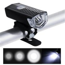 Farol Lanterna Dianteira Bicicleta Recarregável Com 300 Lumens XM31339