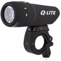 Farol Lanterna Dianteira p Bicicleta Ql230-2 1W Q Lite Preto