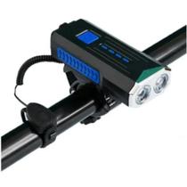 Farol Lanterna Luz Bike 2 Led Cree T6 Recarregável Usb 8554 - Lintian Farol Lanterna Luz Bike 2 Led Cree T6 Recarregável Usb 8554 - Lintian