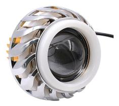 Farol Lanterna Moto Olho Anjo Diabo Luz 30w Led 9v-60v Xenon Farol Lanterna Moto Olho Anjo Diabo Luz 30w Led 9v-60v Xenon