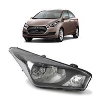 Farol ld h4 hb20 hatch/sedan ld mold. preta Farol ld h4 hb20 hatch/sedan ld mold. preta