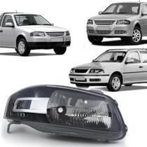 FAROL LD para GOL G4 MASCARA NEGRA PISCA CROMADO LD (LAMPADA