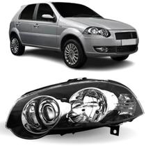 Farol le siena g4 2008 a 2012 foco duplo preto aro cromado Farol le siena g4 2008 a 2012 foco duplo preto aro cromado
