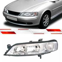 Farol Le Vectra 2000 Ate 2005 Cromado Com Regulagem Eletrica