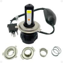 Farol LED 3 LEDs com Reator - 60W - 8000 Lumens Potente Moto CG/Titan/YBR/Factor/CB300R/Twister Farol LED 3 LEDs com Reator - 60W - 8000 Lumens Potente Moto CG/Titan/YBR/Factor/CB300R/Twister