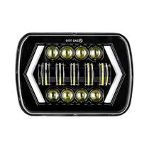 Farol Led 55w 5x7 4x6 Quadrado Alto/baixo Sinal De Volta Para Suzuki Samurai Jeep Wrangler Off Road