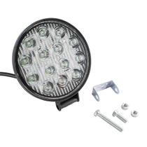 Farol LED Auxiliar Redondo 14 Leds Branco 12/24V 14W 6000K Carcaça Aluminio Preto - Pradolux IL6027 Farol LED Auxiliar Redondo 14 Leds Branco 12/24V 14W 6000K Carcaça Aluminio Preto - Pradolux IL6027