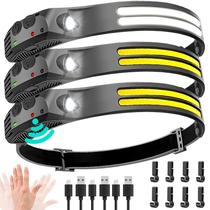 Farol LED Beccason recarregável 3PCS 230 COB Super Bright
