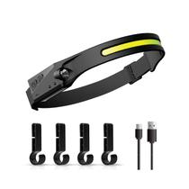 Farol LED brilhante, luz de acampamento recarregável Farol LED brilhante, luz de acampamento recarregável