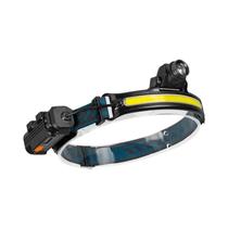 Farol LED com sensor de onda Poderoso farol XPG + COB com bateria 18650 integrada Farol LED com sensor de onda Poderoso farol XPG + COB com bateria 18650 integrada