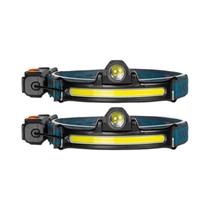 Farol LED com sensor de onda Poderoso farol XPG + COB com bateria 18650 integrada Farol LED com sensor de onda Poderoso farol XPG + COB com bateria 18650 integrada