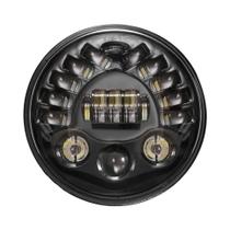 Farol LED De 7 Polegadas Para Motocicleta 2 Peças Cafe Racer Para Yamaha Harley Road Jeep Wrangler