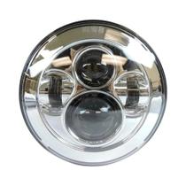 Farol LED De 7 Polegadas Para Motocicletas Harley Touring Ultra Classic Electra Street Glide Road