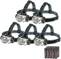 Farol LED EverBrite, pacote com 5, 4 modos de iluminação, baterias