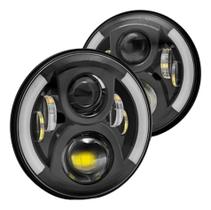Farol Led Harley Davidson Jeep 7' Polegadas C/ Seta