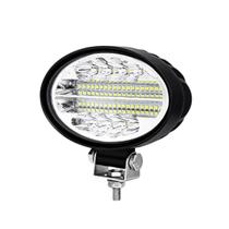 Farol Led Milha Oval 144W 48 Leds 6500K 12V 24V Off Road Caminhão 4x4 Trator Colheitadeira Farol Led Milha Oval 144W 48 Leds 6500K 12V 24V Off Road Caminhão 4x4 Trator Colheitadeira