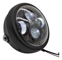 Farol Led Moto Custom 6,5 Cafe Racer Harley Royal Suzuki