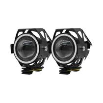 Farol LED para motocicleta à prova d'água 3000LMW U7 Moto LED Driving Fog Spot Light com interruptor